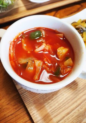 生ハム入りトマトスープ-レシピのメイン写真