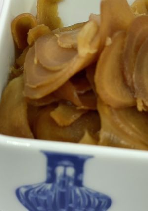 電子レンジで作る美味しすぎる醤油ガリ-レシピのメイン写真