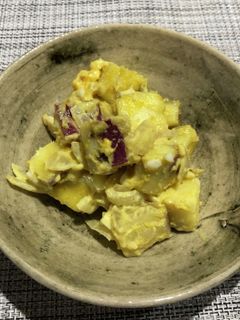 さつまいもと茹で卵のカレーマヨサラダ-レシピのメイン写真