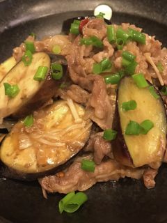 牛薄切り肉となすの甘辛炒め-レシピのメイン写真