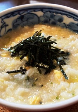 胃に優しい(^^)ネギと卵のお粥-レシピのメイン写真
