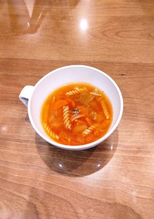 簡単　ミネストローネ風トマトスープ-レシピのメイン写真