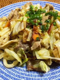 味噌味焼うどん-レシピのメイン写真