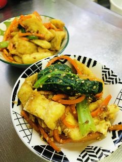 小松菜とにんじんと油揚げのごま和え-レシピのメイン写真
