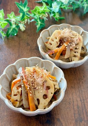 【作り置きに】根菜とこんにゃくのおかかきんぴら-レシピのメイン写真