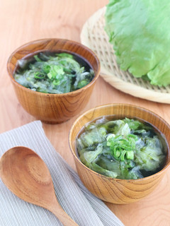 食物繊維!レタスと海苔の中華風スープ-レシピのメイン写真