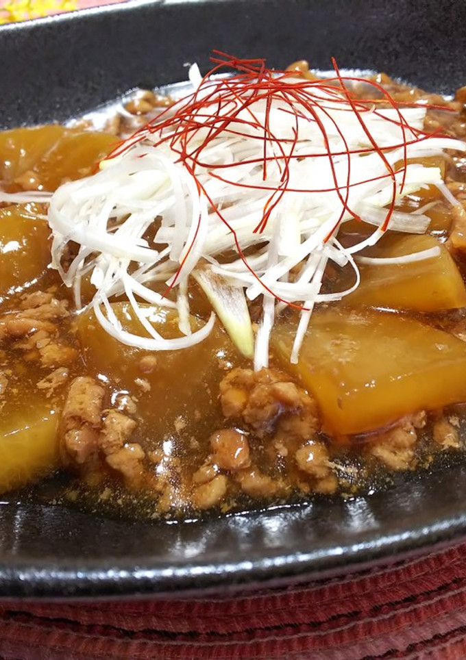 大根のとろみそぼろの炒め煮-レシピのメイン写真