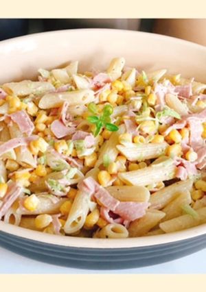茹でた鍋でパスタサラダ-レシピのメイン写真