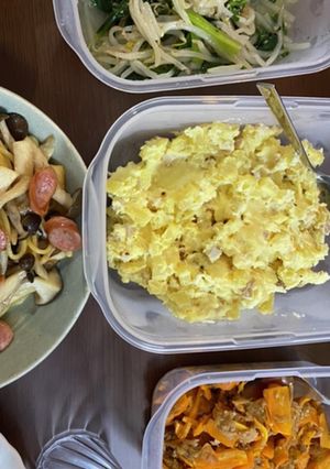 たくあんと薫製卵のポテトサラダ-レシピのメイン写真