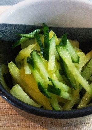 簡単♪☆たくあんときゅうりの即席あえ-レシピのメイン写真