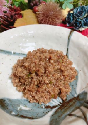 お弁当用やあと1品に♬鶏そぼろ♡ -レシピのメイン写真