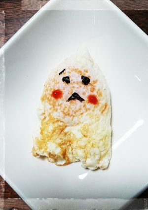 たまご１個！偶然できたオバケっぽいやつ-レシピのメイン写真