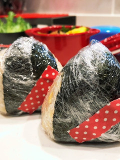 今日はおにぎり弁当(焼き鮭と醤油)-レシピのメイン写真