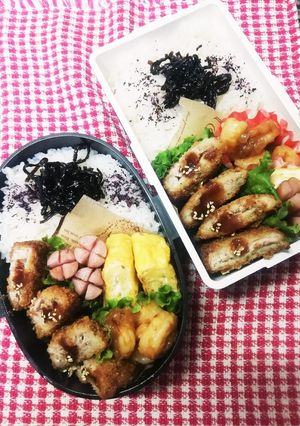 高校男子弁当♡マグロかつ10/15-レシピのメイン写真