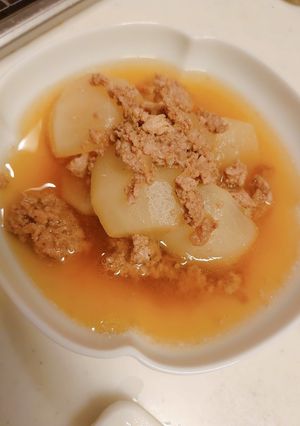 かぶのひき肉そぼろ煮-レシピのメイン写真