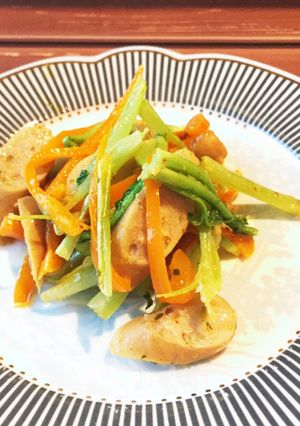 大根葉とウィンナー炒め お弁当に-レシピのメイン写真