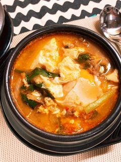 タンバムのスンドゥブチゲ風-レシピのメイン写真