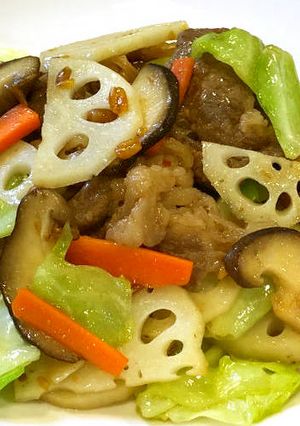 しょうが風味♪秋冬素材の野菜炒め-レシピのメイン写真