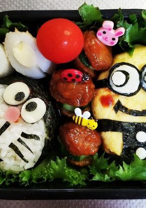 ミニオンとドラえもんのコラボ（覚え書き）-レシピのメイン写真