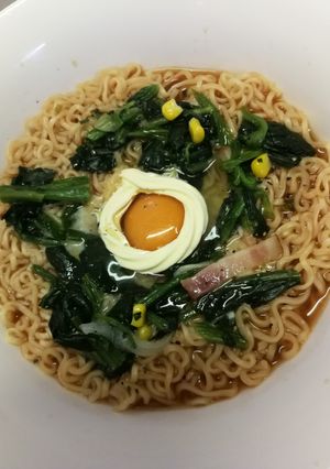 ほうれん草バター醤油ラーメン-レシピのメイン写真