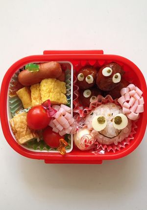 簡単！年少さんのまっくろくろすけ弁当♡-レシピのメイン写真