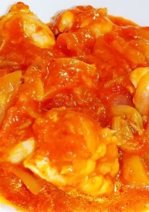 炊飯器で簡単鶏手元のトマト煮込み-レシピのメイン写真