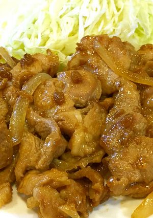 簡単味付け♪豚肉のみそ漬けしょうが焼き-レシピのメイン写真