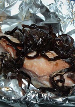 塩ふき昆布と鮭のホイル焼き-レシピのメイン写真