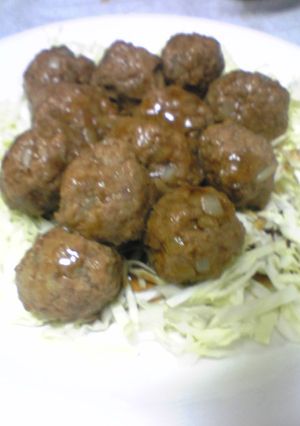 ヘルシーさっぱり肉だんご-レシピのメイン写真