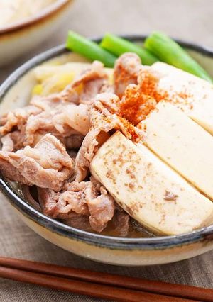 【低糖質ダイエットレシピ】肉豆腐-レシピのメイン写真