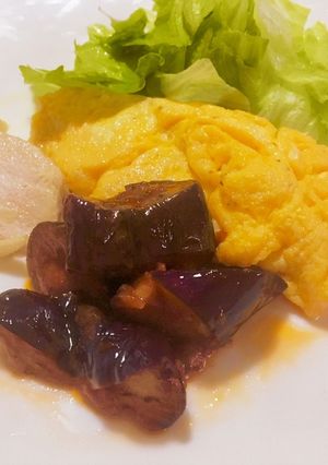 ナスのケチャップ和え　朝ごはん-レシピのメイン写真