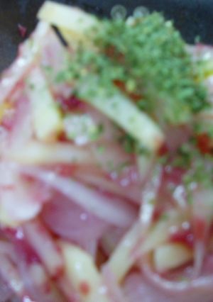 ヘルシー！じゃがいもと玉ねぎの梅サラダ！-レシピのメイン写真