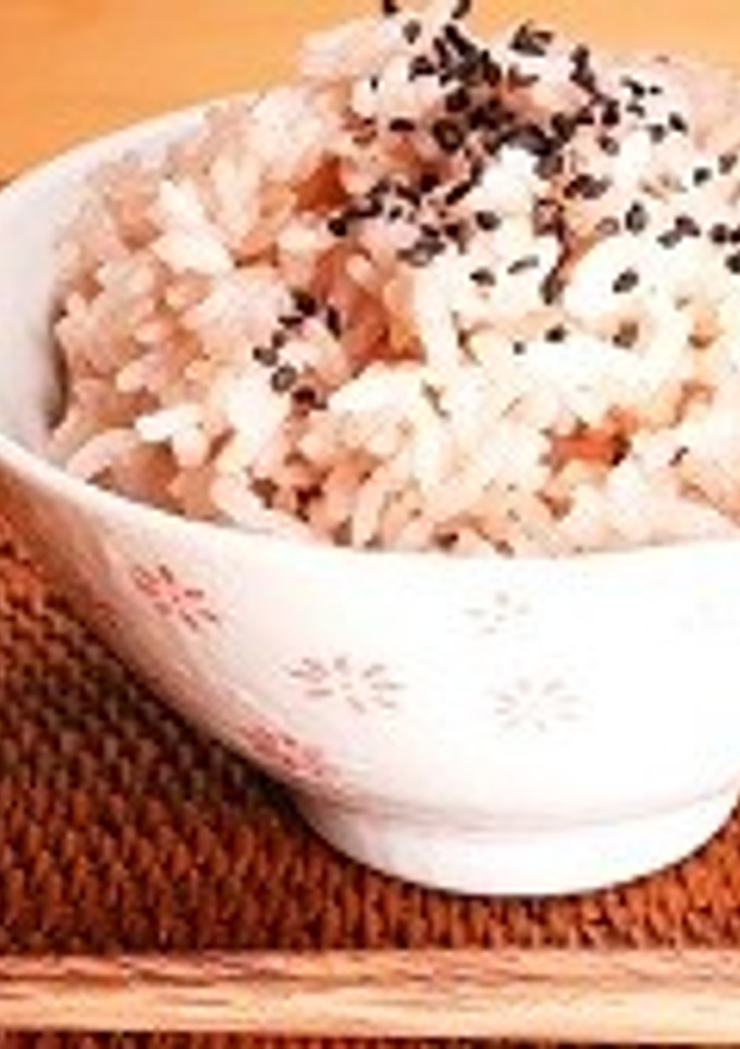 小豆の煮汁で～簡単お赤飯風～-レシピのメイン写真