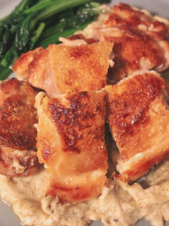 皮パリパリっ!きのこソースのチキンソテー-レシピのメイン写真