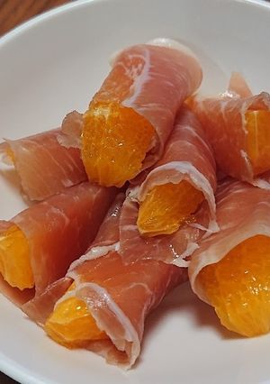 簡単！生ハムとオレンジの旨②おつまみ～♪-レシピのメイン写真