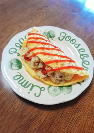 じゃが芋とひき肉のオムレツ-レシピのメイン写真
