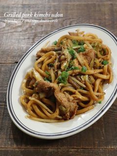 豚キムチ焼きうどん-レシピのメイン写真