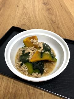 かぼちゃの鶏そぼろあんかけ-レシピのメイン写真