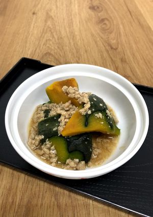かぼちゃの鶏そぼろあんかけ-レシピのメイン写真
