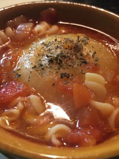 まるごとたまねぎパスタ-レシピのメイン写真
