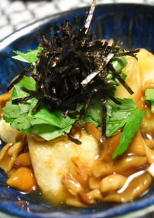 なめこあんのひと口揚げ出し豆腐-レシピのメイン写真
