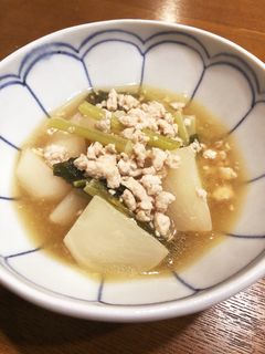 かぶの鶏そぼろあんかけ-レシピのメイン写真