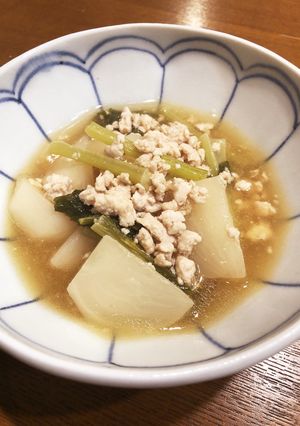 かぶの鶏そぼろあんかけ-レシピのメイン写真