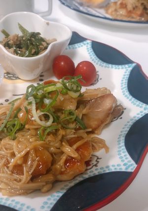 鶏むねとえのきのバター醤油-レシピのメイン写真