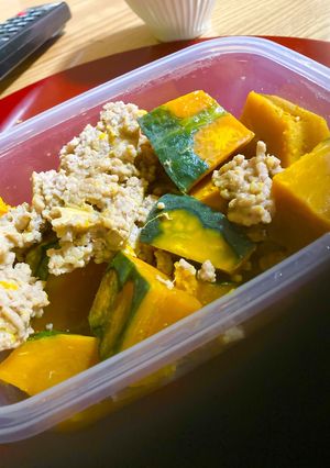 大変カンタンなカボチャのそぼろ煮-レシピのメイン写真