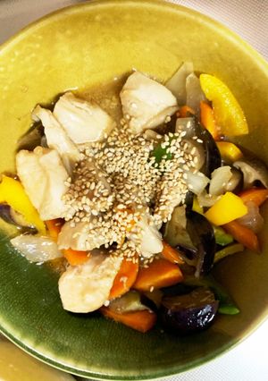 全てレンジ胸肉なす照り炒め味青椒肉絲風-レシピのメイン写真