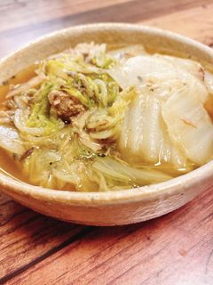 栄養満点♡白菜とサバ缶の煮物-レシピのメイン写真