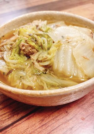 栄養満点♡白菜とサバ缶の煮物-レシピのメイン写真