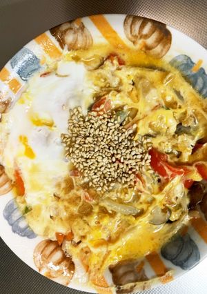 全てレンジ乗せればまるで天津飯豚平焼き風-レシピのメイン写真