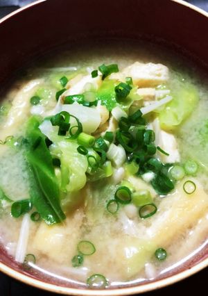 豆乳の入ったお味噌汁-レシピのメイン写真